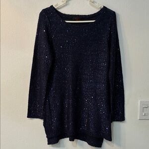 Elegant Navy Blue Sweater